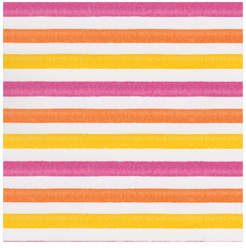 Caspari Gift Wrap Roll, Cafe Stripe Warm(10156RC)