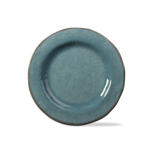 TAG Veranda 9" Melamine Salad Plates, Aqua Blue - Set of 4 (G10825)
