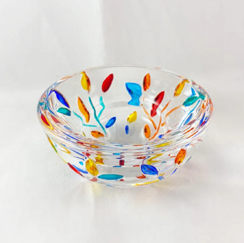 Gage Venetian Tree of Life Votive Holder -  Murano Glass Candle Holder (SC146M)