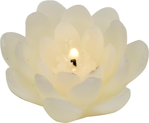 Biedermann & Sons 4-Pack Floating Lotus Candles, White (C1000WT)