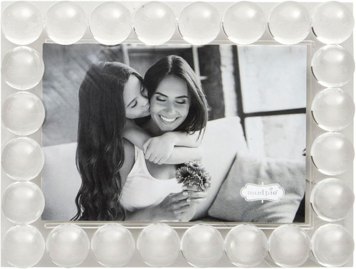 Mud Pie Small Beaded Acrylic Frame (46900682F)