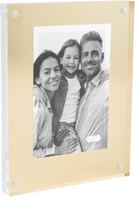 Mud Pie Large Brass Acrylic Frame (46900584L)