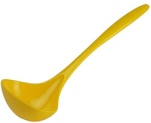 Gourmac Melamine 11.25" Soup Ladle, Yellow (3525YL)