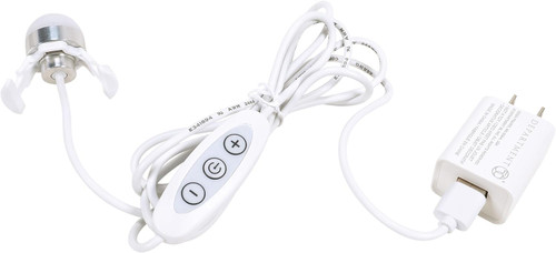 Department 56 Village Accessories Single LED Bulb with USB Cord and Power Adapter, White (6017427)