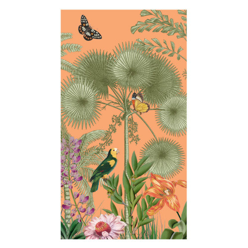 Caspari Paper Guest Towel Napkins,  Paradise Garden Medallion - 2 Packs (18951G)