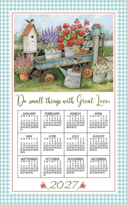 Kay Dee Calendar Towel, Blue Wagon - 2027 (F3580)