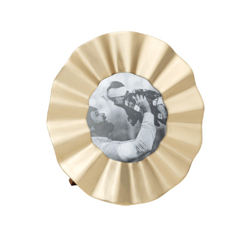 Mud Pie Circle Mini Brass Frame (46900741R)