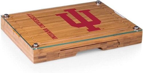 Picnic Time Cutting Board & Tools Set, Concerto Glass Top - Indiana University (919-00-505-674-0)