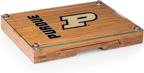 Picnic Time Cutting Board & Tools Set, Concerto Glass Top - Purdue University (919-00-505-514-0)