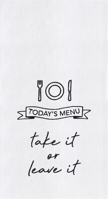 C&F Home Embroidered Kitchen Towel, Today's Menu (C861711299)