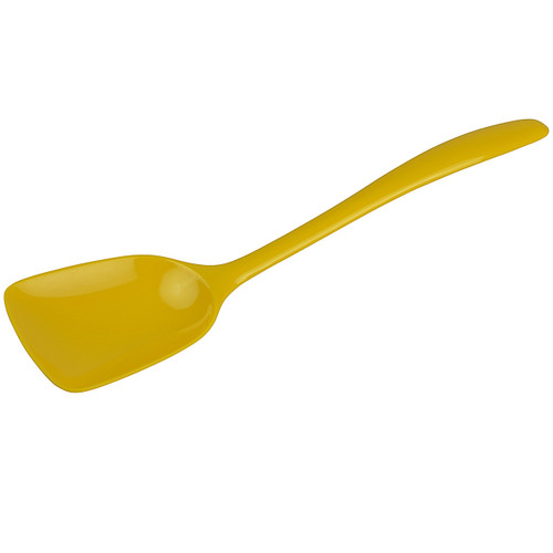 Gourmac 11" Melamine Flat-Front Spoon, Yellow (3524YL)