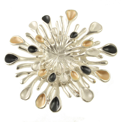 Origin Magnetic Sunburst Brooch -  Gold Combination (727-7)