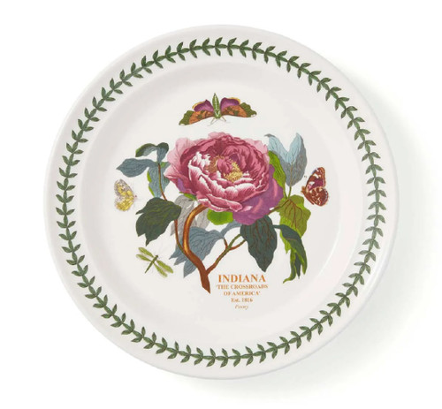 Portmeirion Blossoming States Dinner Plate, Indiana Peony (847804)