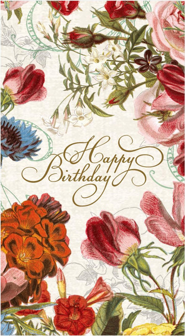 Michel Design Works Hostess Napkins, Happy Birthday - 2 Packs (807243)