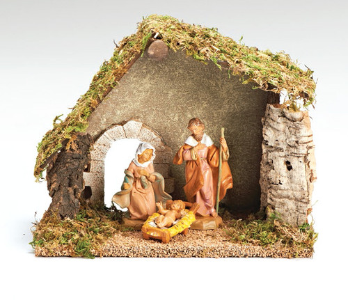 Roman Fontanini Nativity Figures & Italian Stable, 5" (54710)