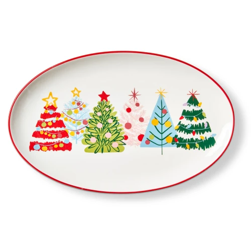 TAG Oval Platter, Groovy Trees (G22193)