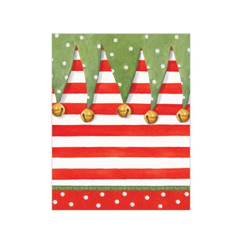Caspari Gift Enclosure Cards, Stocking Stripe (9715ENC)