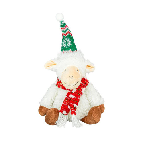Hanna's Handiworks Yuletide Friends Sheep Sitter with Green Hat (16456A)
