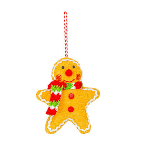 Hanna's Handiworks Ornament, Busy Bakery Gingerbread with Scarf (16157A)