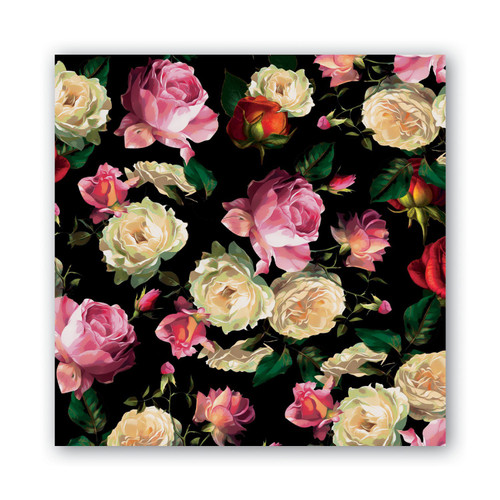 Michel Design Works Luncheon Napkins, Midnight Rose - 2 packs (817440)