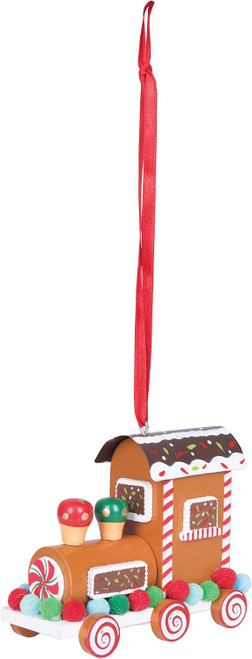 Gallerie II Gumdrop Gingerbread Train Ornament Brown (XORN78017)