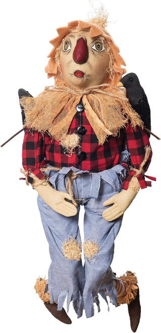 Gallerie II Joe Spencer Heyward Scarecrow Folk Art Figurine 24" (XFGS78346)