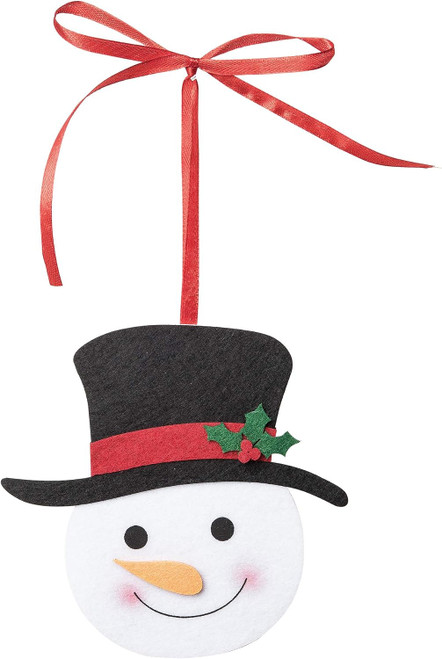 C&F Home Snowman Felt Gift Card Decor Ornament (C46001104)