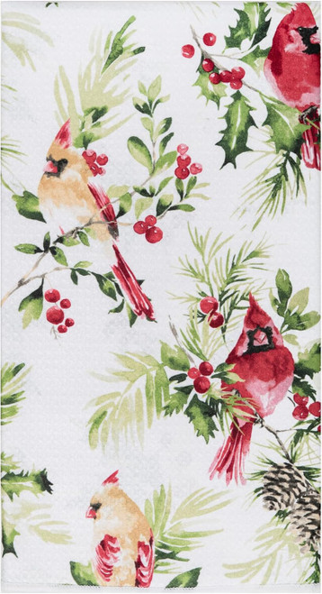 C&F Home Printed PET Kitchen Towel, Ruby Cardinal (C86179006)