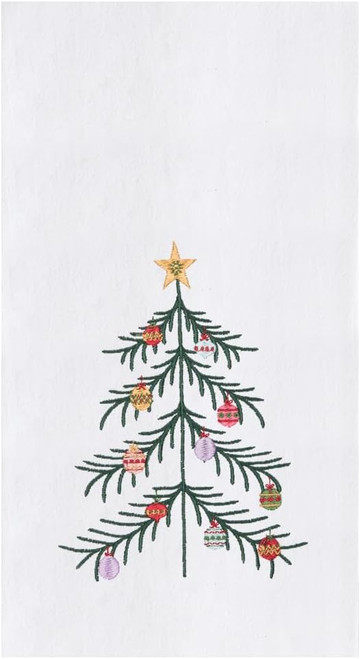 C&F Home Flour Sack Kitchen Towel, Vintage Christmas Tree (C861711218)