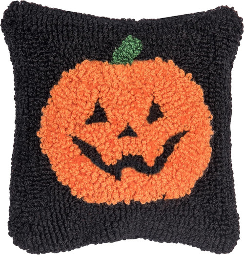 C&F Home Pumpkin Hooked Mini Pillow 8" x 8" (C44488132)