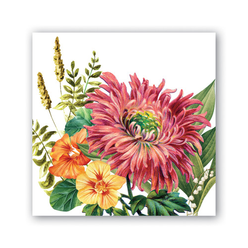 Michel Design Works Paper Beverage Napkins, Dahlias - 2 Packs (814418)