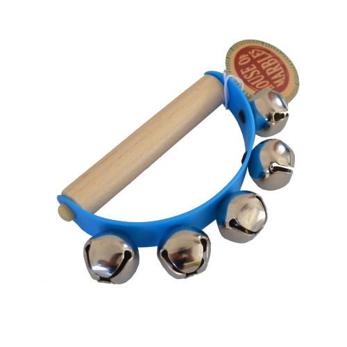 House of Marbles Wooden Handbells, Blue (220258-BLUE)