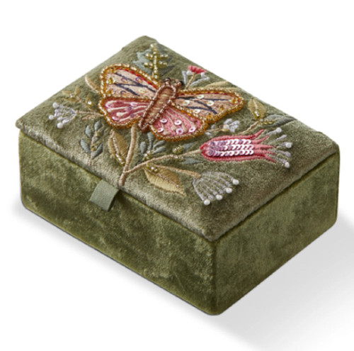 TAG Butterfly Embroidered Rectangle Box (G22050)