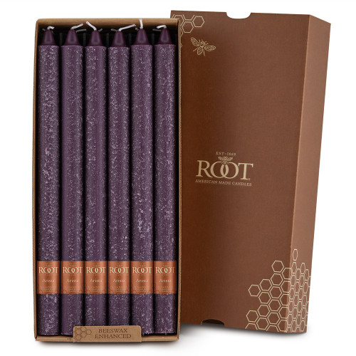 Root Timberline Arista Candles 12", Aubergine - Box of 12 (582219)