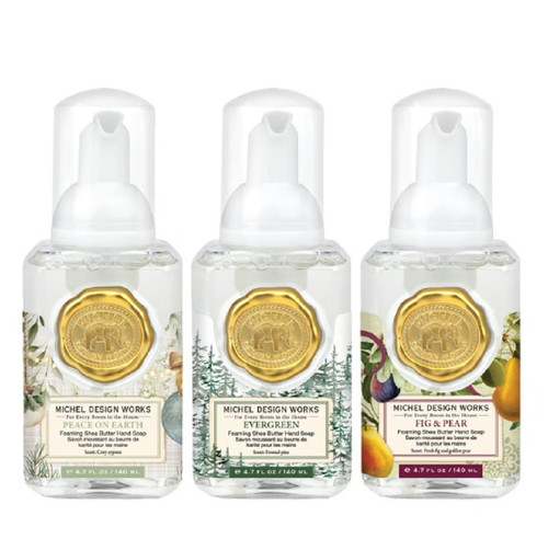 Michel Design Works Holiday Mini Foaming Soap 3pc Boxed set - POE (819076)