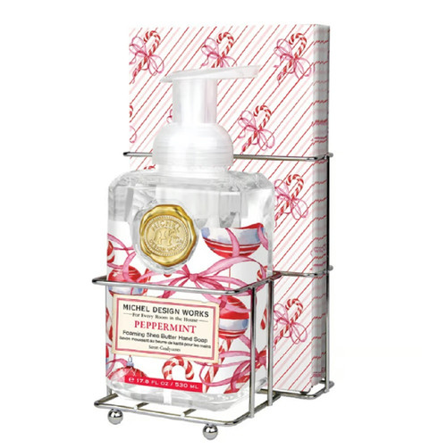 Michel Design Works Foaming Hand Soap & Napkin Set, Peppermint (809463)