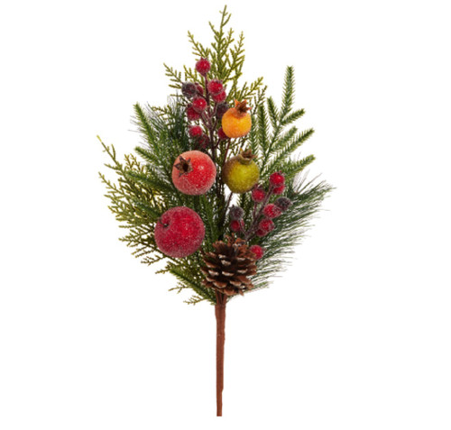 Raz Imports 19" Iced Mixed Fruit Pick (F4625341)