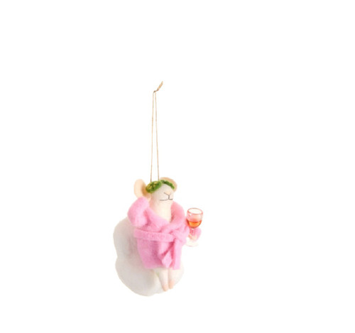 RAZ Imports 5.5" Spa Day Mouse in Chair Ornament (4639030B)