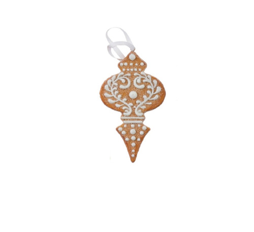 RAZ Imports 4.5" Gingerbread Finial Ornament (4110246B)