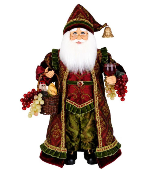 Karen Didion Originals Old World Sommelier Santa Figurine (CC16-288)