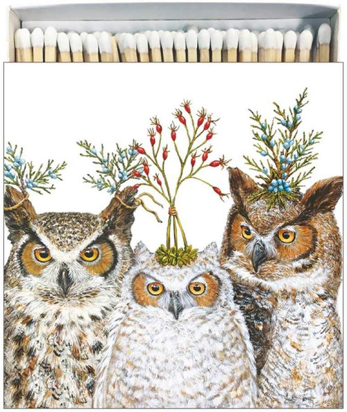 Paperproducts Design Square-boxed Matches, Holiday Hoot (27228)