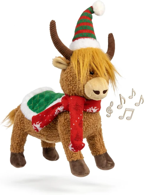Hanna's Handiworks Singing Dancing Highland Cow (16328)