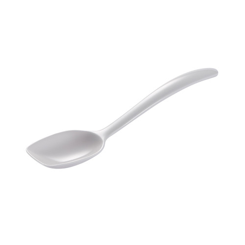 Gourmac 7.5" Melamine Mini Spoon, White (3517WH)