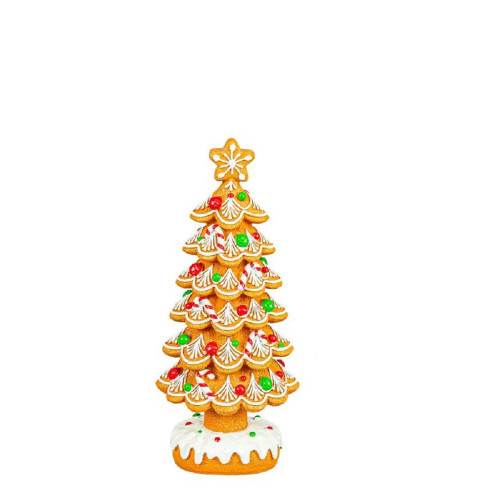 Hanna's Handiworks Elaborate Gingerbread Christmas Tree, 10.75" (16218B)