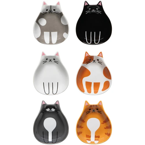 Now Designs by Danica Pinch Bowls, Cat Club - Set of 6 (JBO4375D)