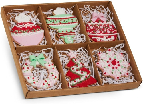 RAZ Imports 4.75" Box of 6 Cookie Ornaments (4616254)