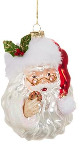 RAZ Imports Santa with Cookie Ornament, 5" (4552891)
