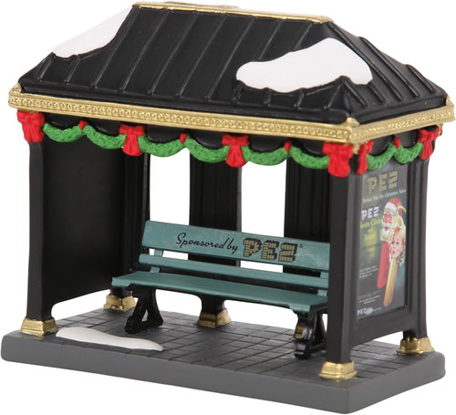 Department 56 Christmas In The City - PEZ a Tasty Sponsor Bus Stop (6018472)