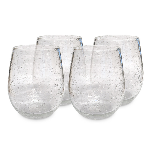 TAG Bubble Stemless Wine Glasses, Set of 4 (205307)