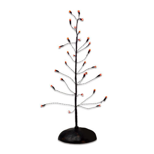 Department 56, Halloween Village - Twinkle Bright Tree, Orange (56.53273)